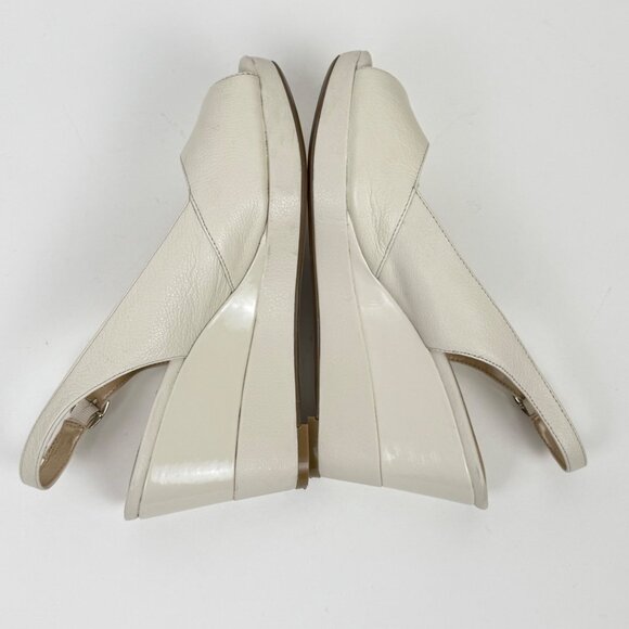 Alex Marie Livy111 Women's Wedge-Heel Open-Toe Slingbacks Beige Size 9.5M - Picture 7 of 8